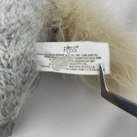 Russ Horse Gray 7 inch Plush Stuffed Animal Toy Tan Mane Tail - Picture 4 of 4